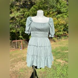 Altar’d State ruffled wide gathered waist peasant dress size XL NWT